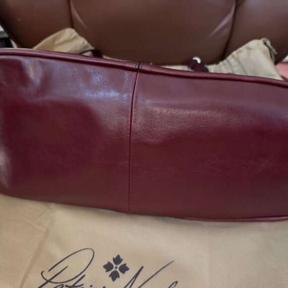 Patricia Nash Serafina Extra Large Leather Kisslock Bag in Oxblood - Picture 5 of 9